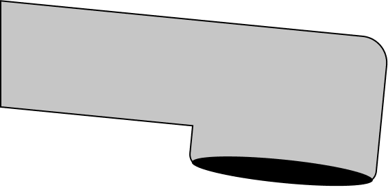 a simple illustration of a grey water faucet